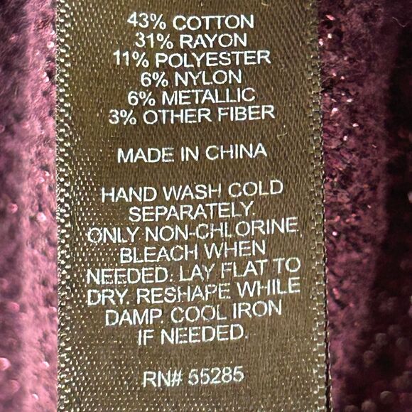 Express Mini Dress Womens Small Purple Sparkling Knit Short Sleeve Round Neck - Picture 9 of 10